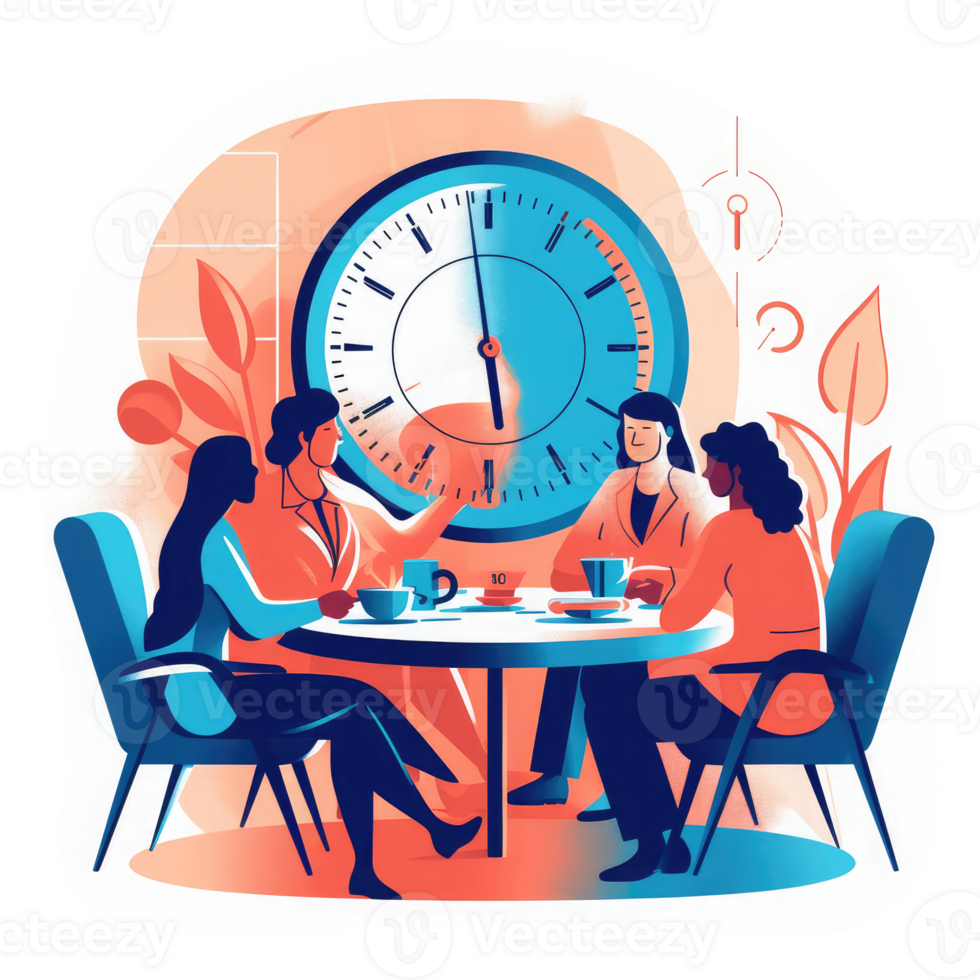 meeting with effective time management . AI Generated 27396181 PNG