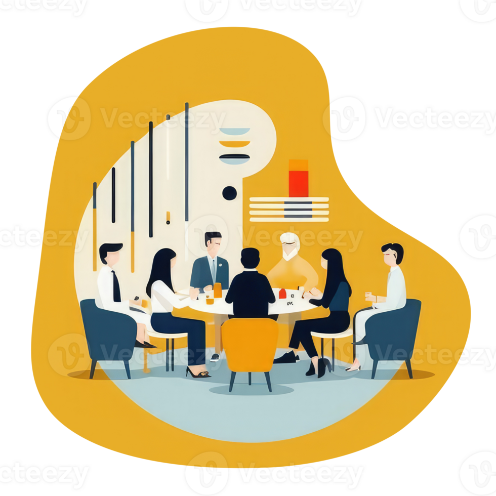 meeting in the office . AI Generated png