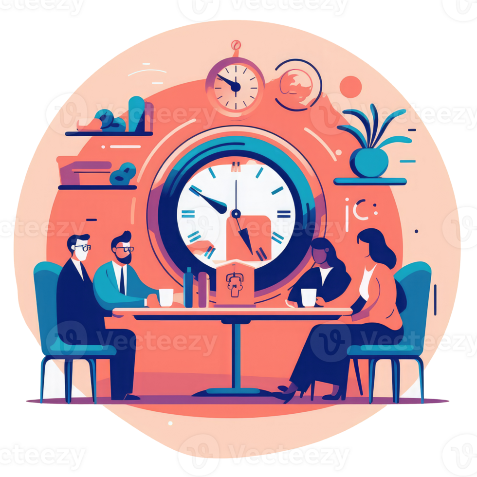 meeting with effective time management . AI Generated png