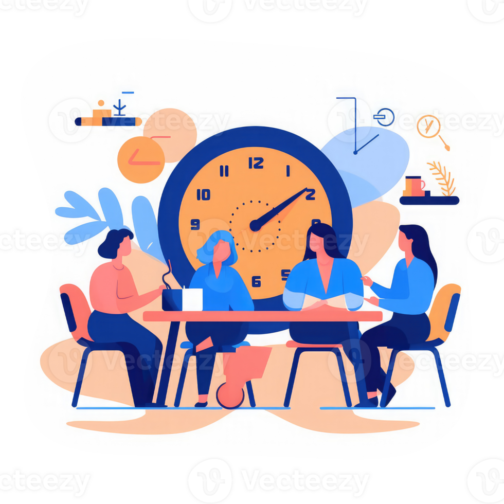 meeting with effective time management . AI Generated png