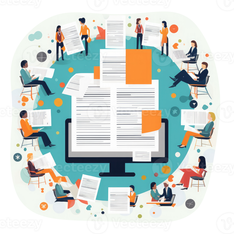 online document review specialist . AI Generated png