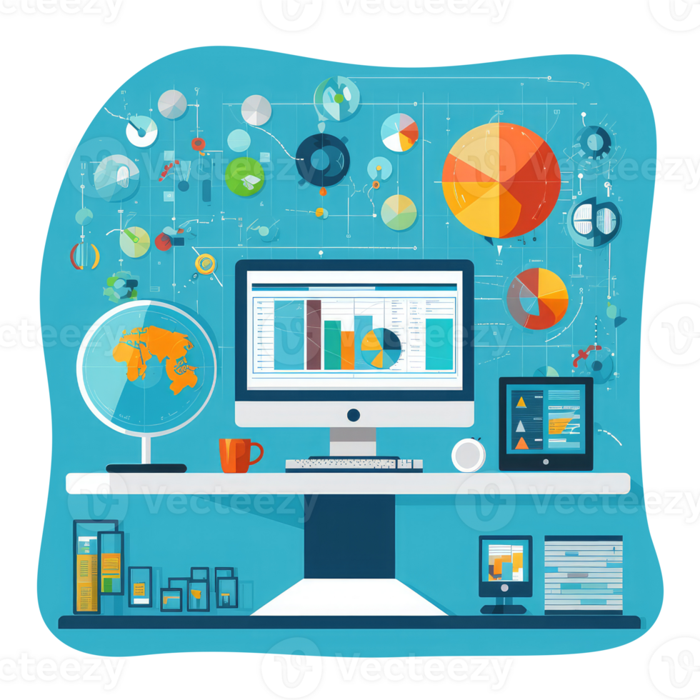 analytics industry is precise in conducting business and making data-driven decisions . AI Generated png