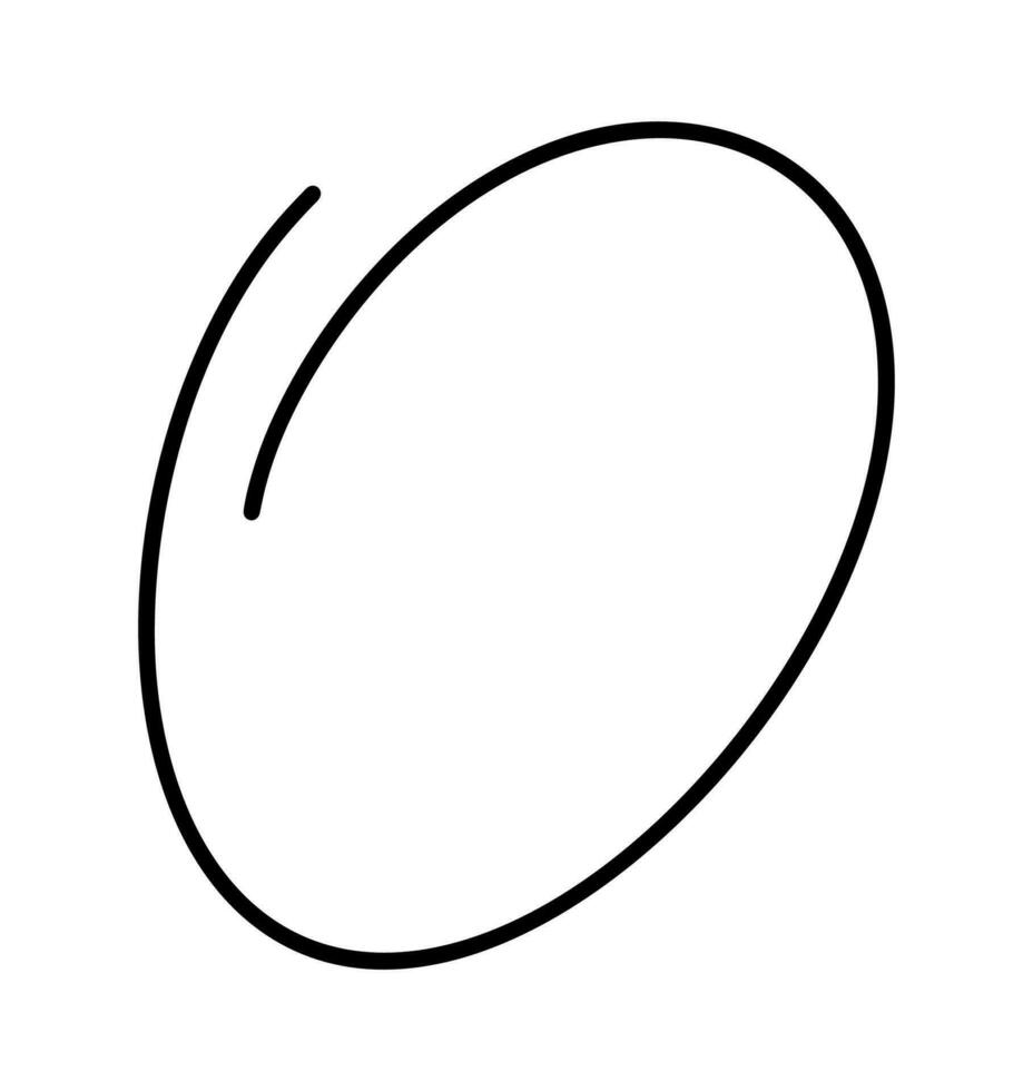 mano dibujado circulo marco línea bosquejo. vector circular Escribiendo garabatear redondo círculos para mensaje Nota marca diseño elemento. lápiz o bolígrafo pintada pelota sequía ilustración