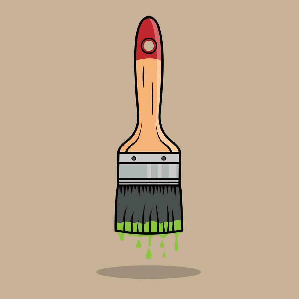 The Illustration of Paint Brush vector