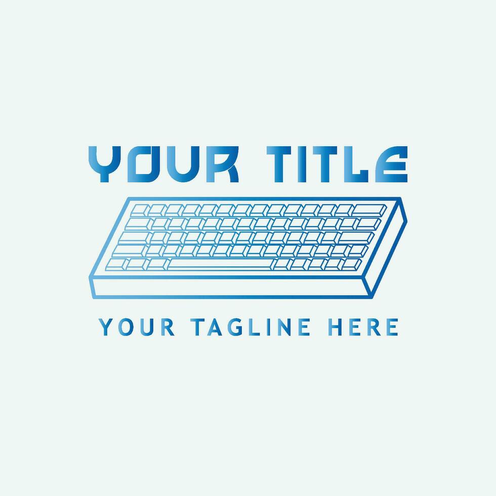 The Illustration of Keyboard Logo vector