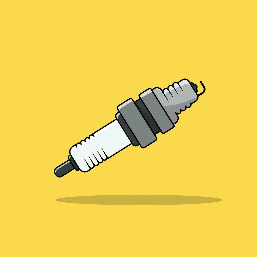 The Illustration of Spark plug vector