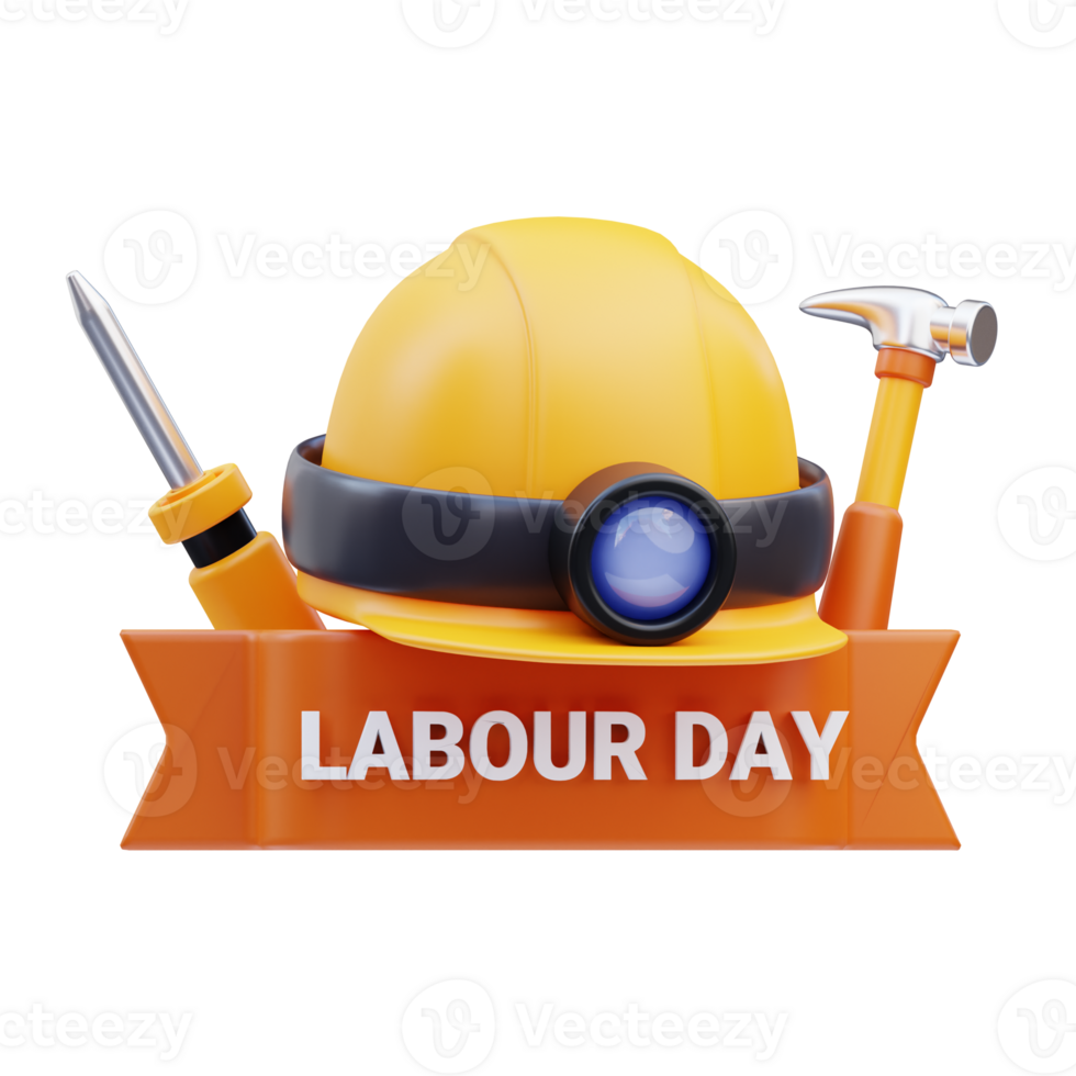 Labor Day Celebration 3D Illustration png