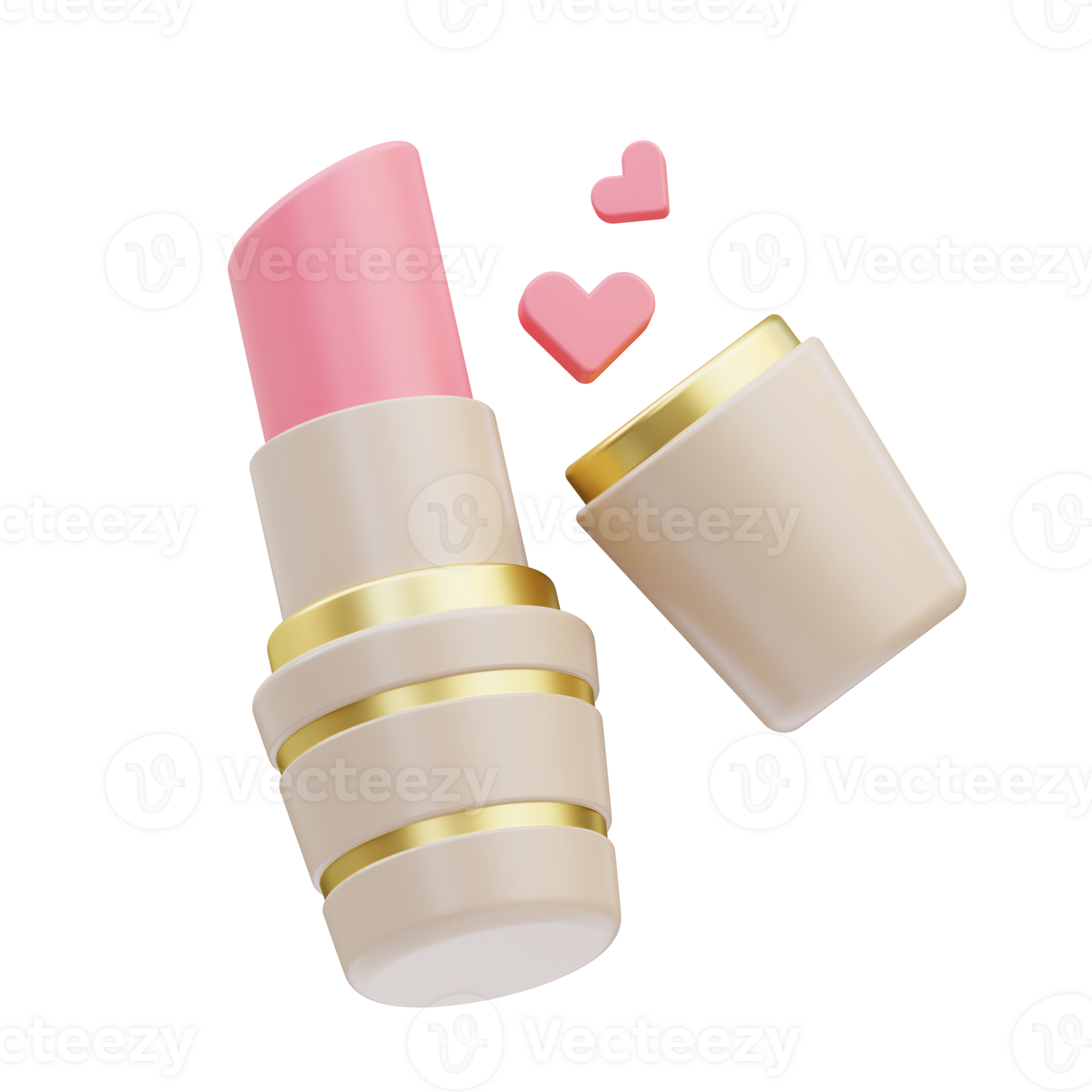 Lipstick Love 3D Illustration 27396620 PNG