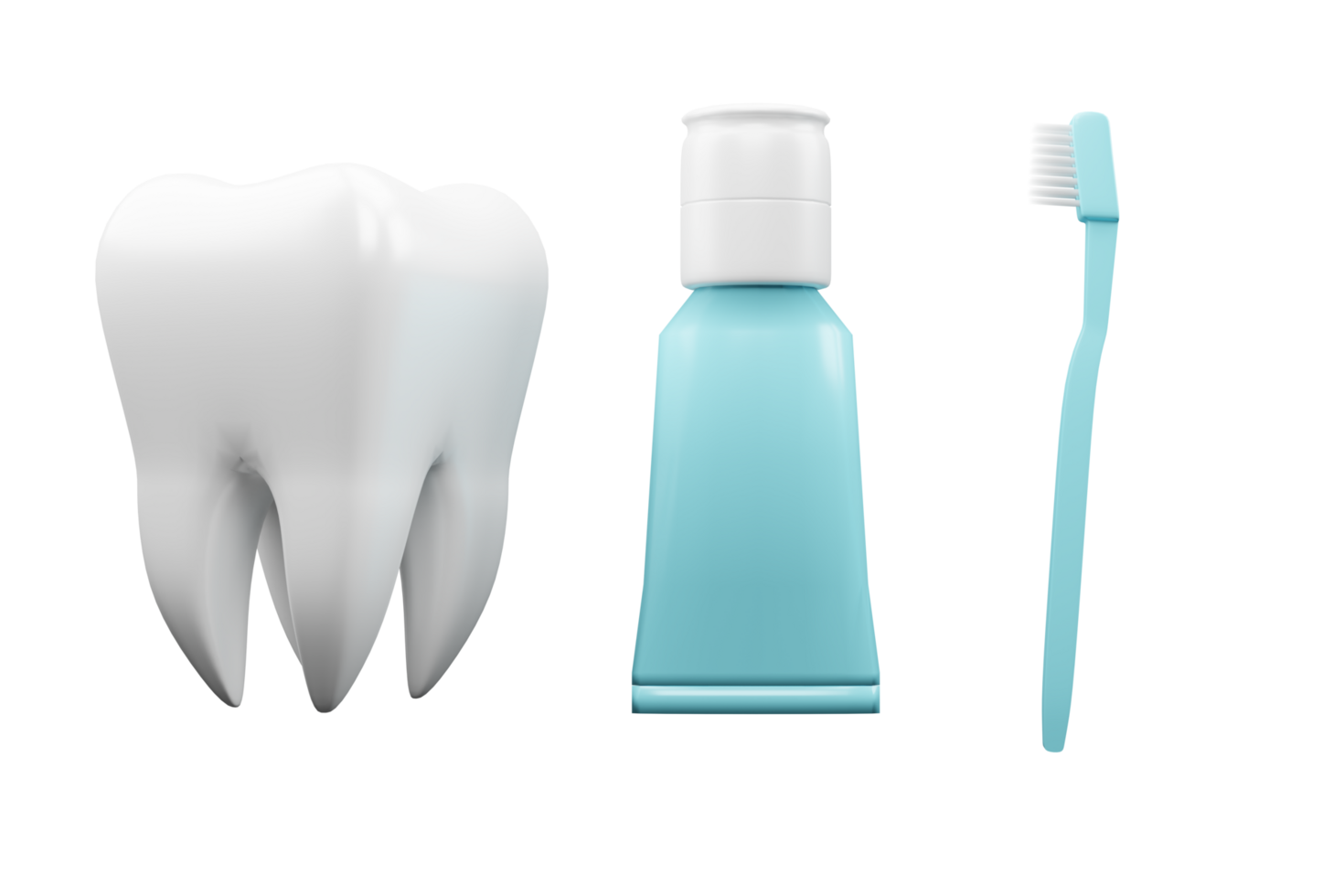 tanden tand borstel en tandpasta buis voor Product presentatie png