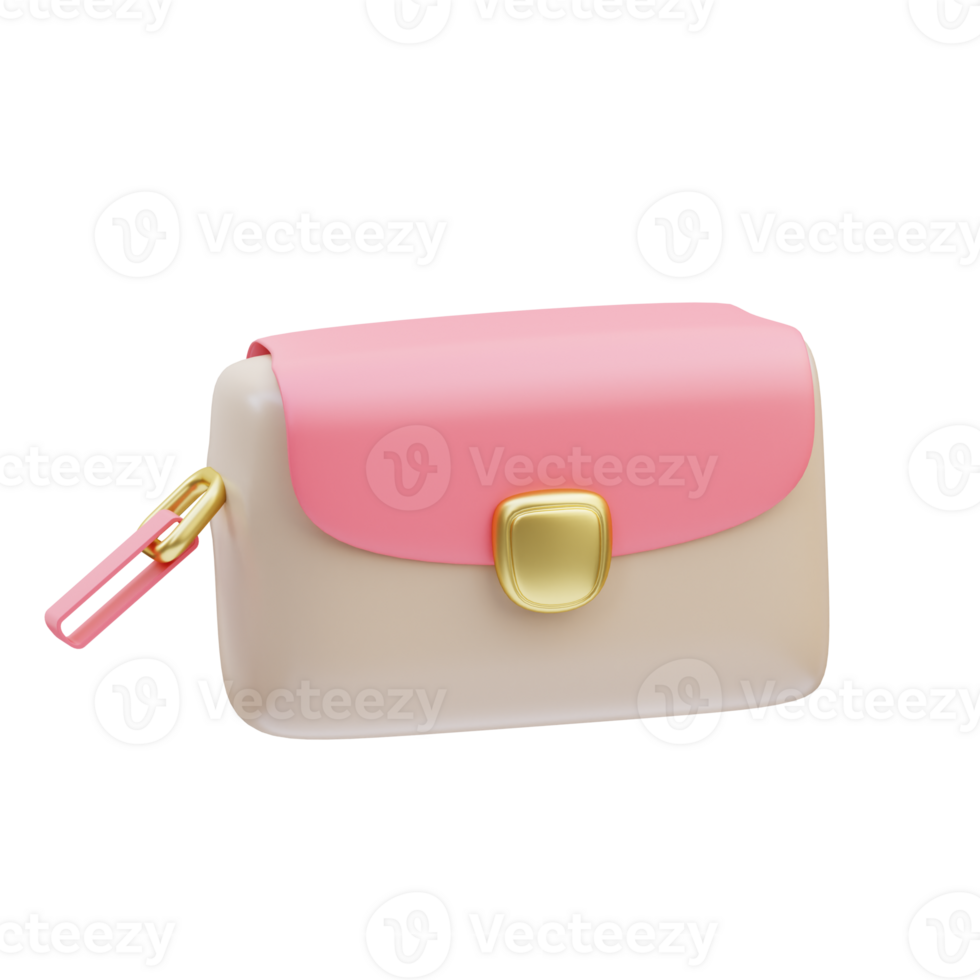 cosmétique sac 3d illustration png