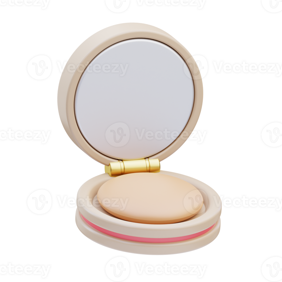 Compact Mirror 3D Illustration png