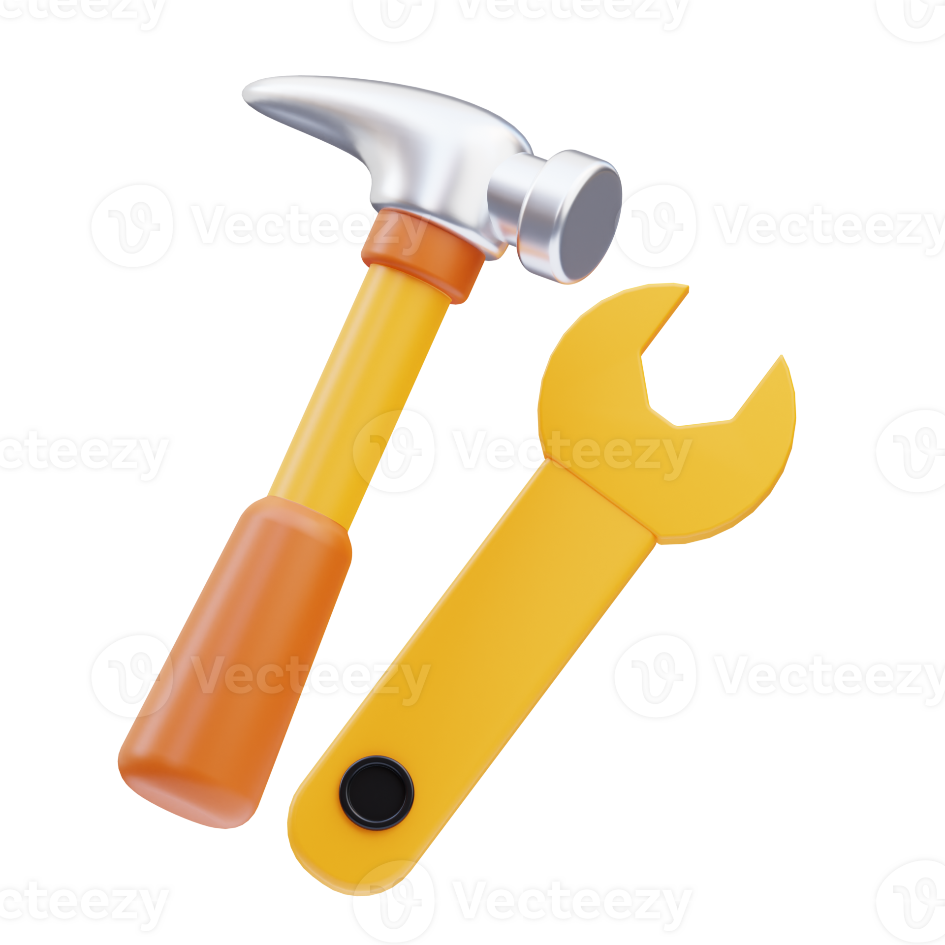 Hammer and Wrench 3D Illustration 27396644 PNG