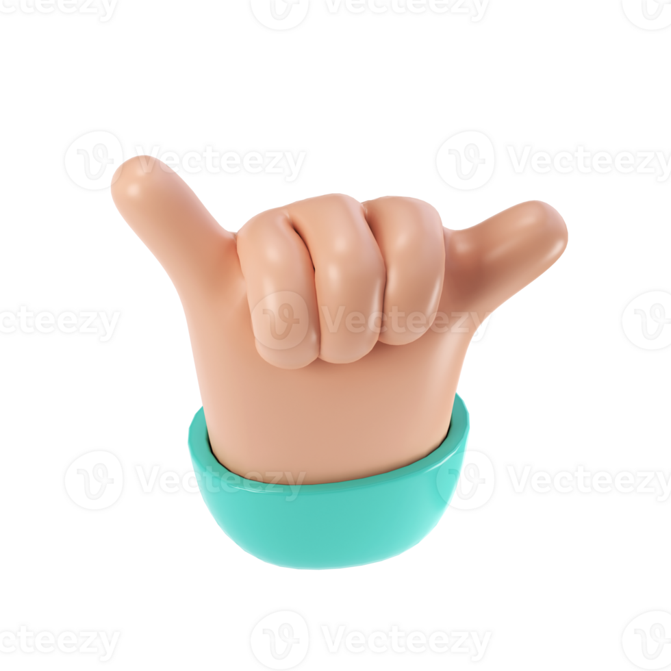 3d Hand Sieg Symbol Illustration. zwei Finger Sozial Symbol. Karikatur Charakter Hand Geste. Geschäft Erfolg Clip Kunst isoliert transparent png