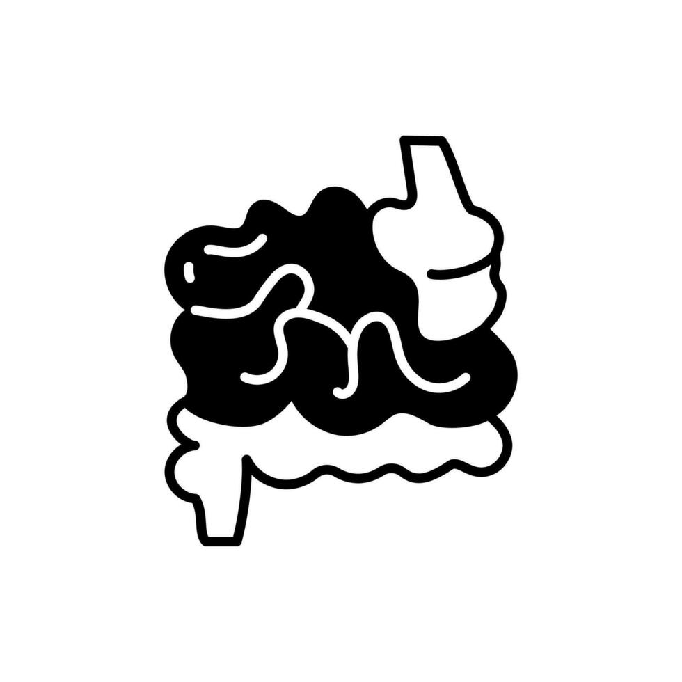 Small Intestine icon in vector. Illustration vector