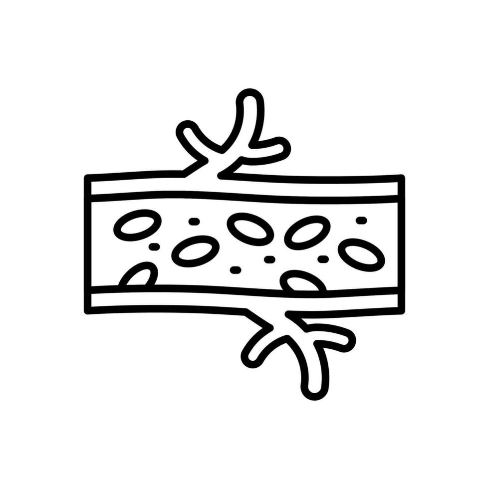 Arteries icon in vector. Illustration vector
