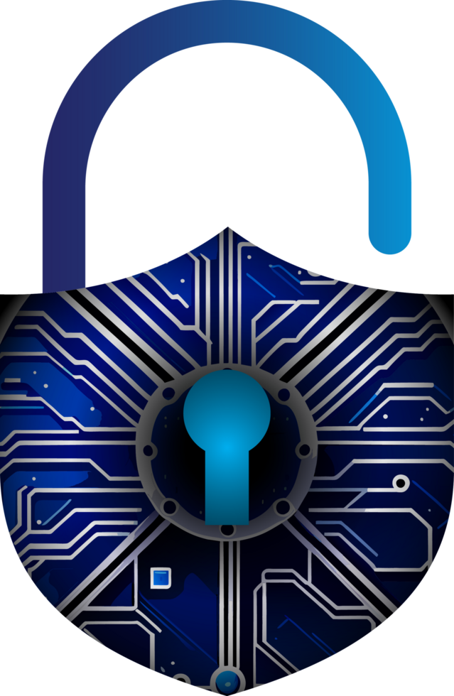 modern Technologie Internet-Sicherheit Symbol Ausschneiden png