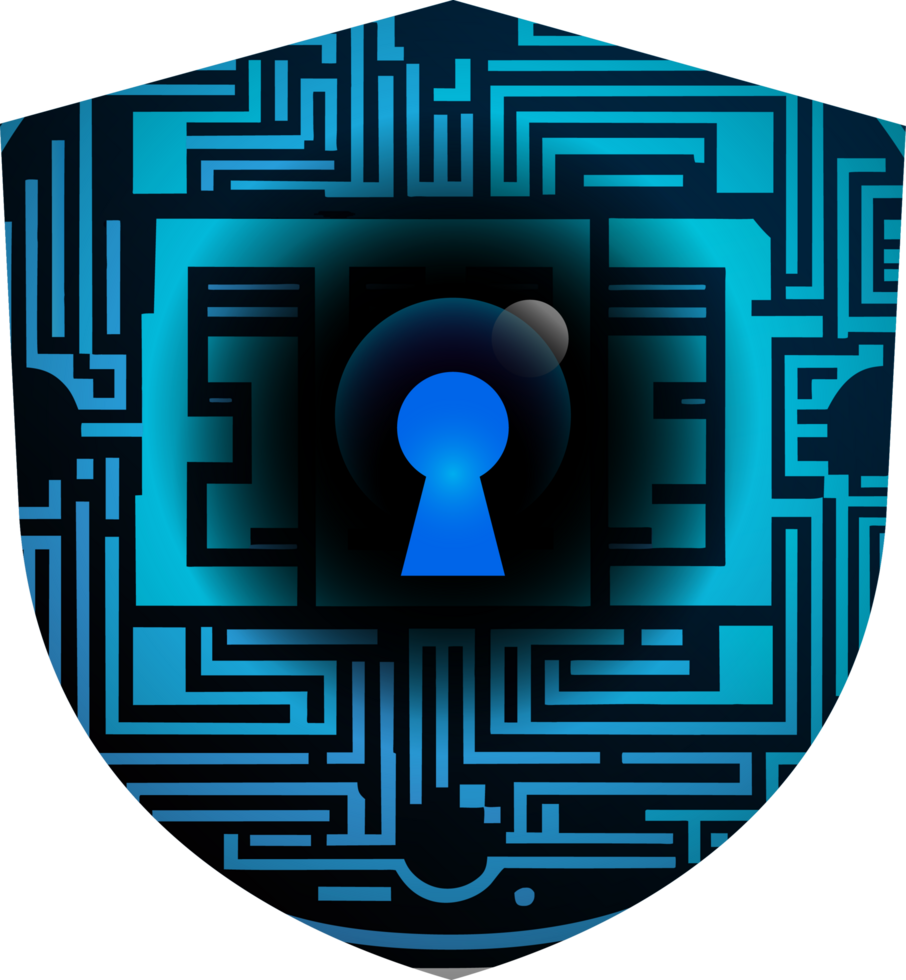 modern technologie cyberveiligheid icoon uitsnijden png
