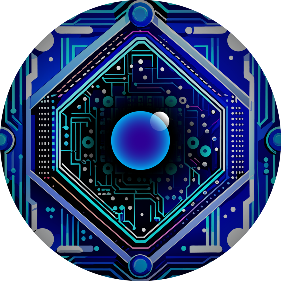 modern technologie cyberveiligheid icoon uitsnijden png