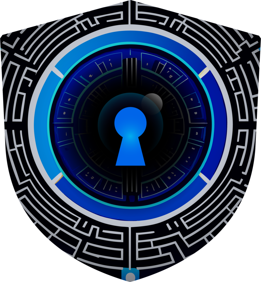 modern technologie cyberveiligheid icoon uitsnijden png