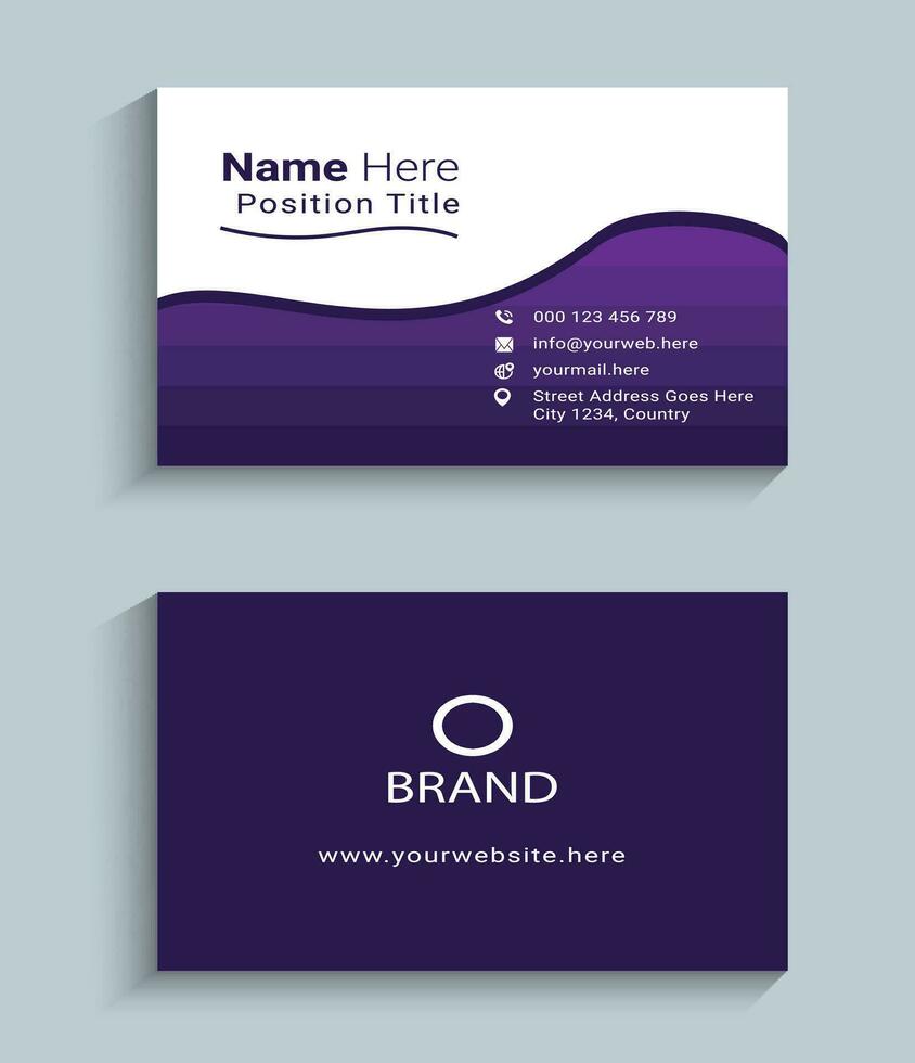 new  creative and modern business card design template vector