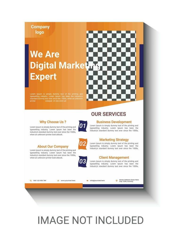 digital market agency  poster design template design vector design