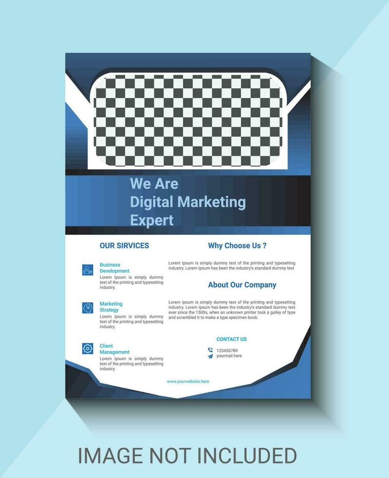 digital market agency  poster design template design vector design