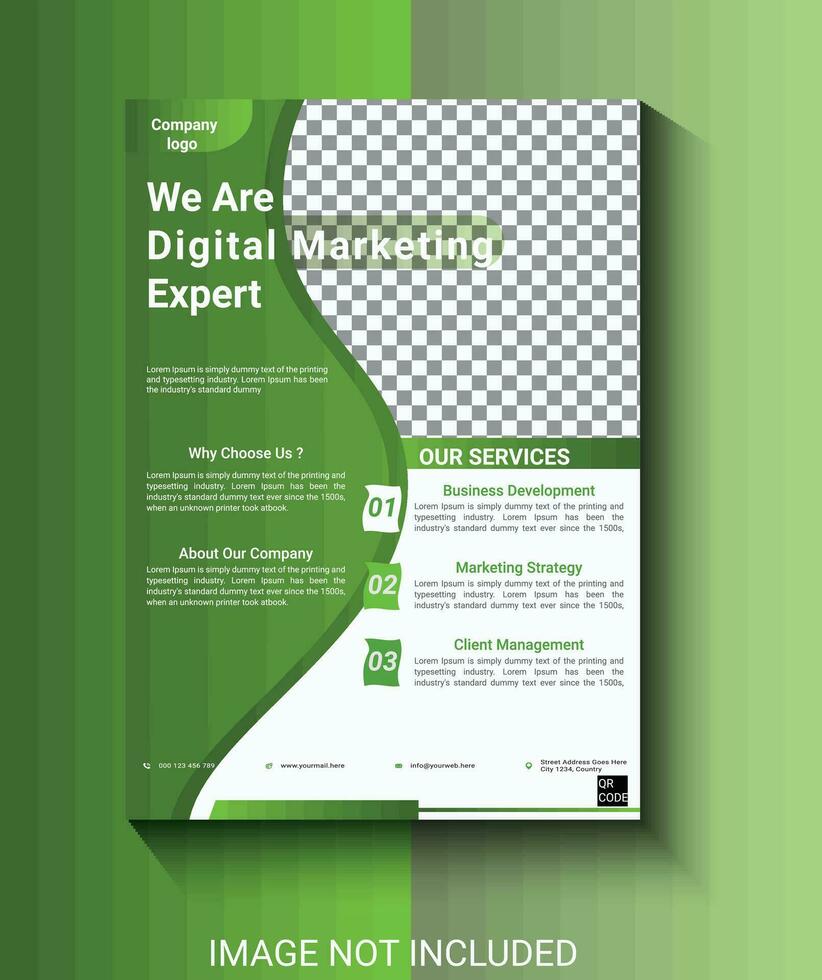 digital market agency  poster design template design vector design