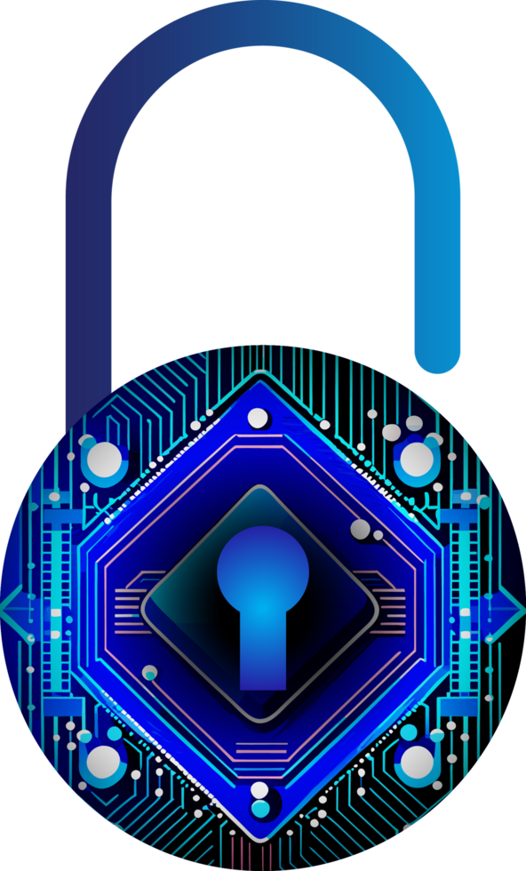 modern Technologie Internet-Sicherheit Symbol Ausschneiden png