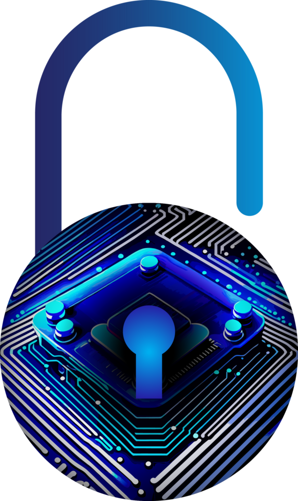 Modern Technology Cybersecurity Icon Crop-out png