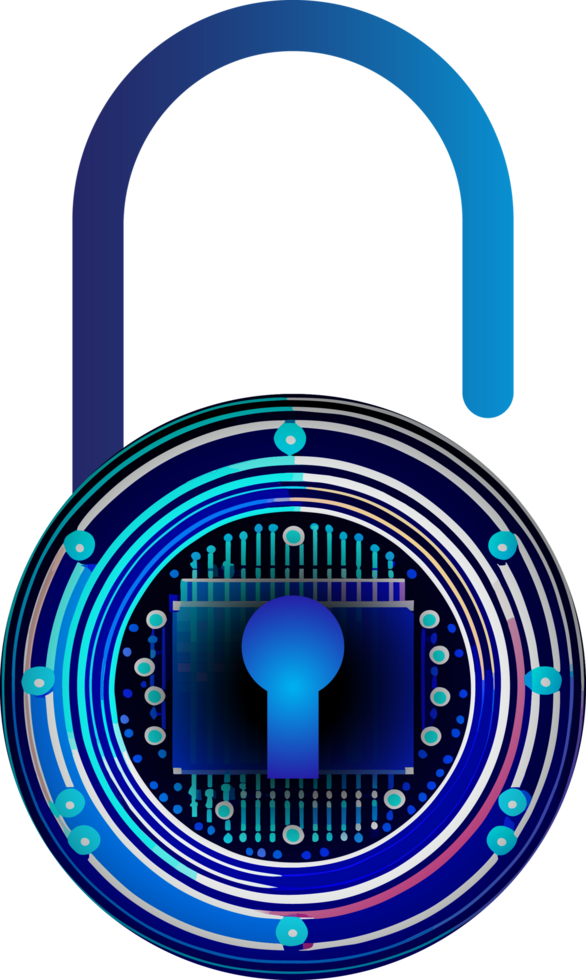 Modern Technology Cybersecurity Icon Crop-out png