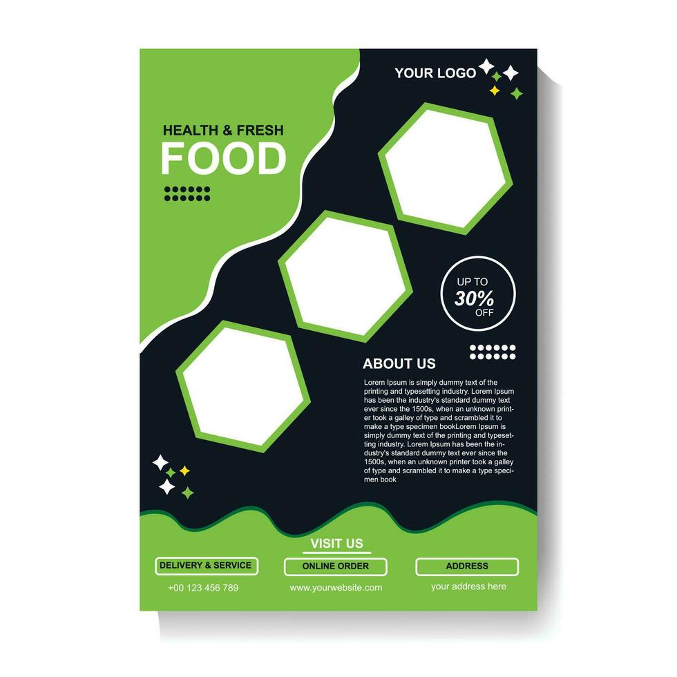 Restaurants Food Menu card Design vector
