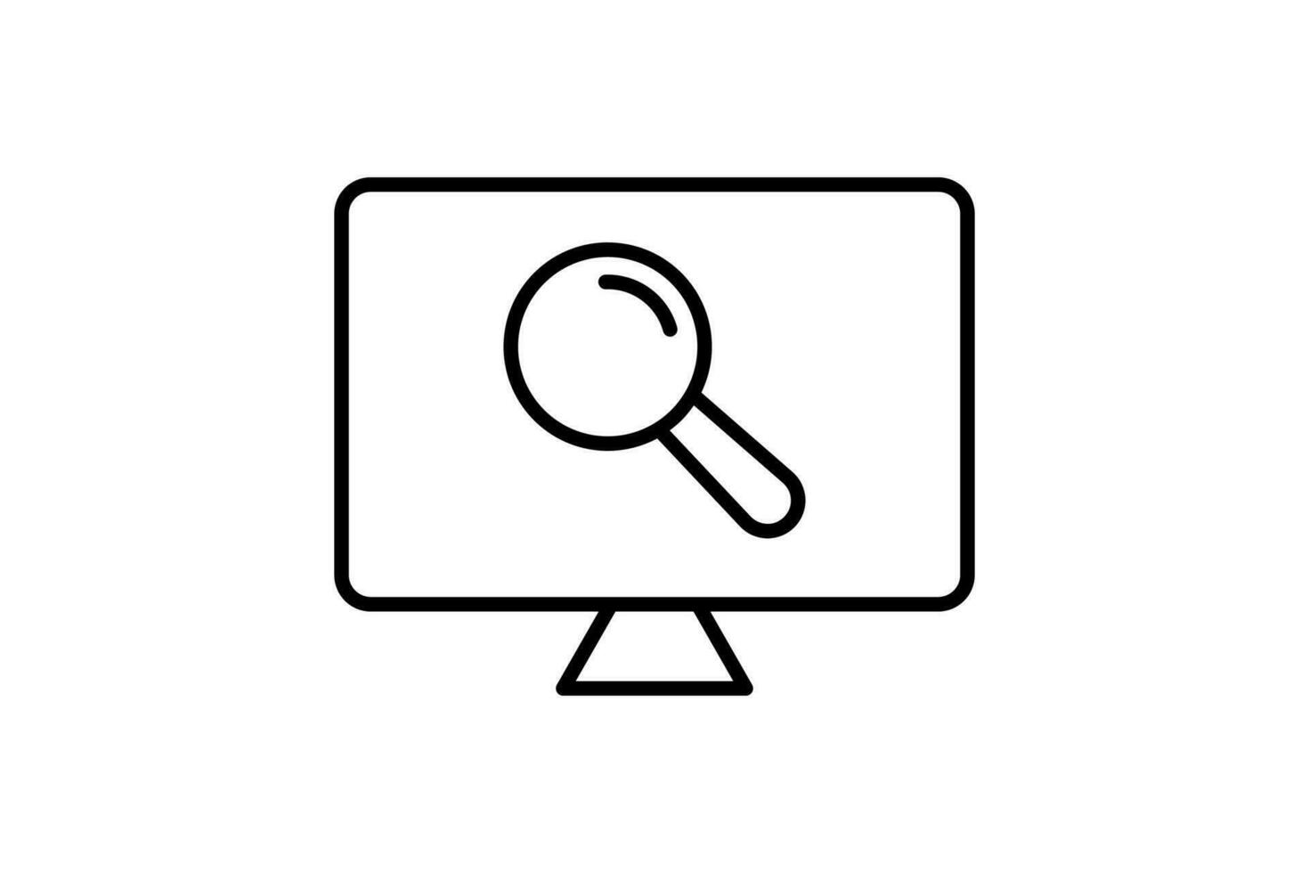 Engine Optimization icon. Icon related to Search Engine Optimization. suitable for web site design, app, user interfaces. line icon style. Simple vector design editable