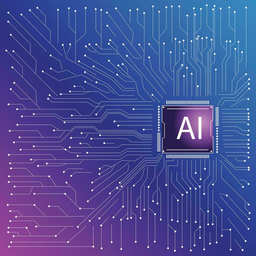 Ai image vector, Abstract background vector