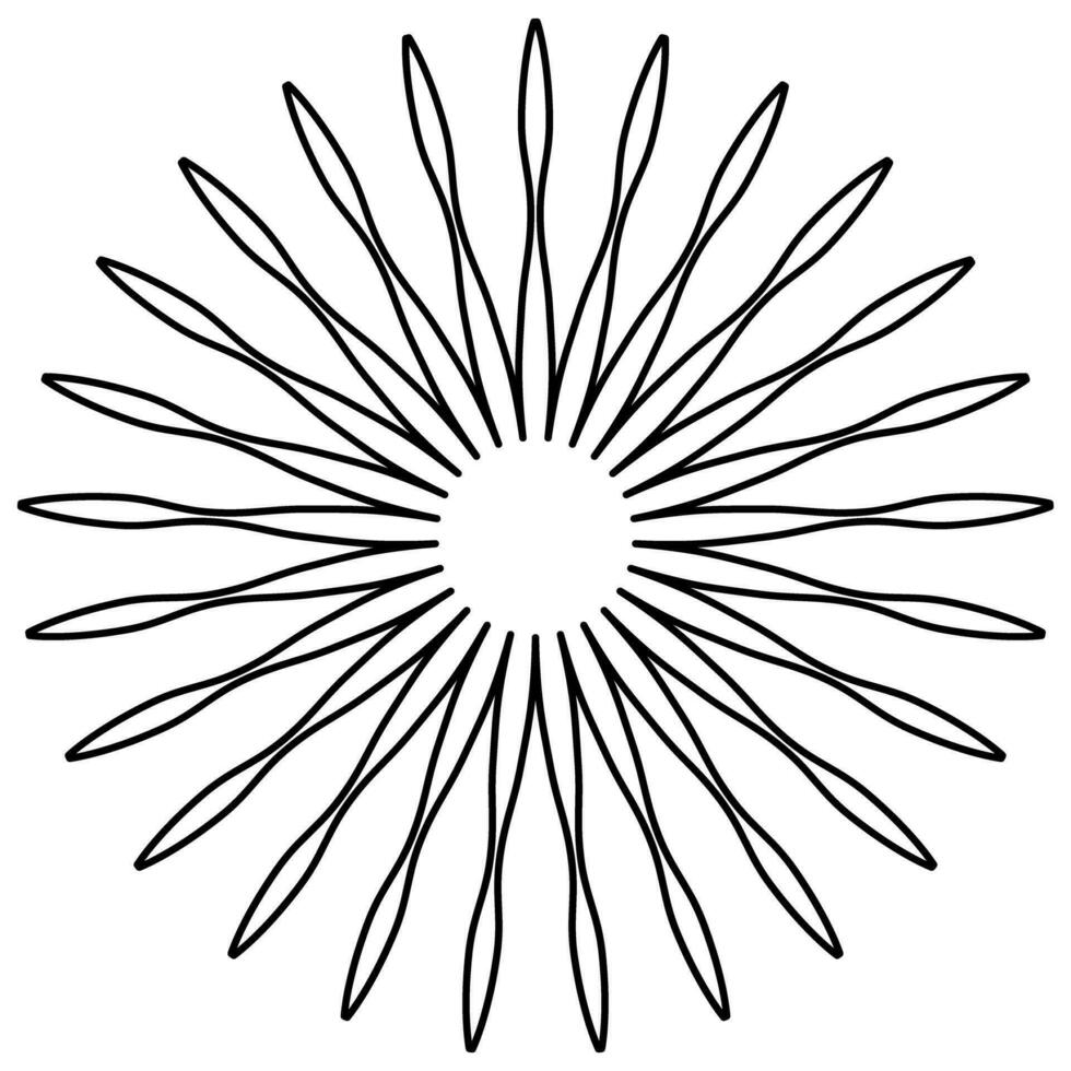Geometric flower, star graphic design element logo. vector illustration