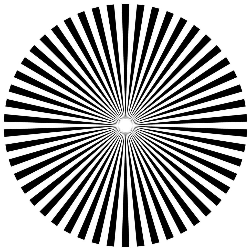 Sunburst starburst Rays, radial beams circle design element. Vector illustration