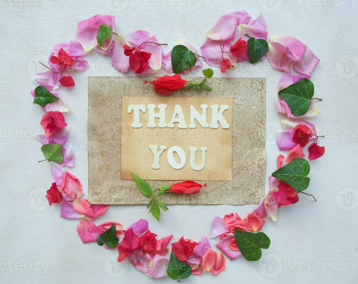 The words THANK YOU photo