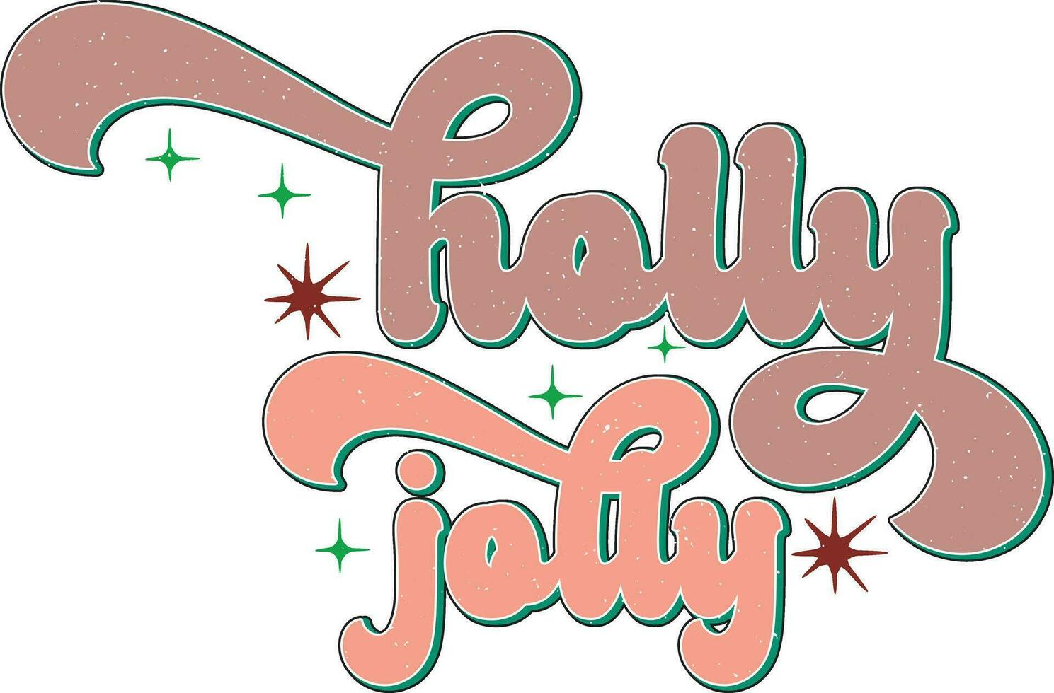 Retro Christmas Quotes Vector Design