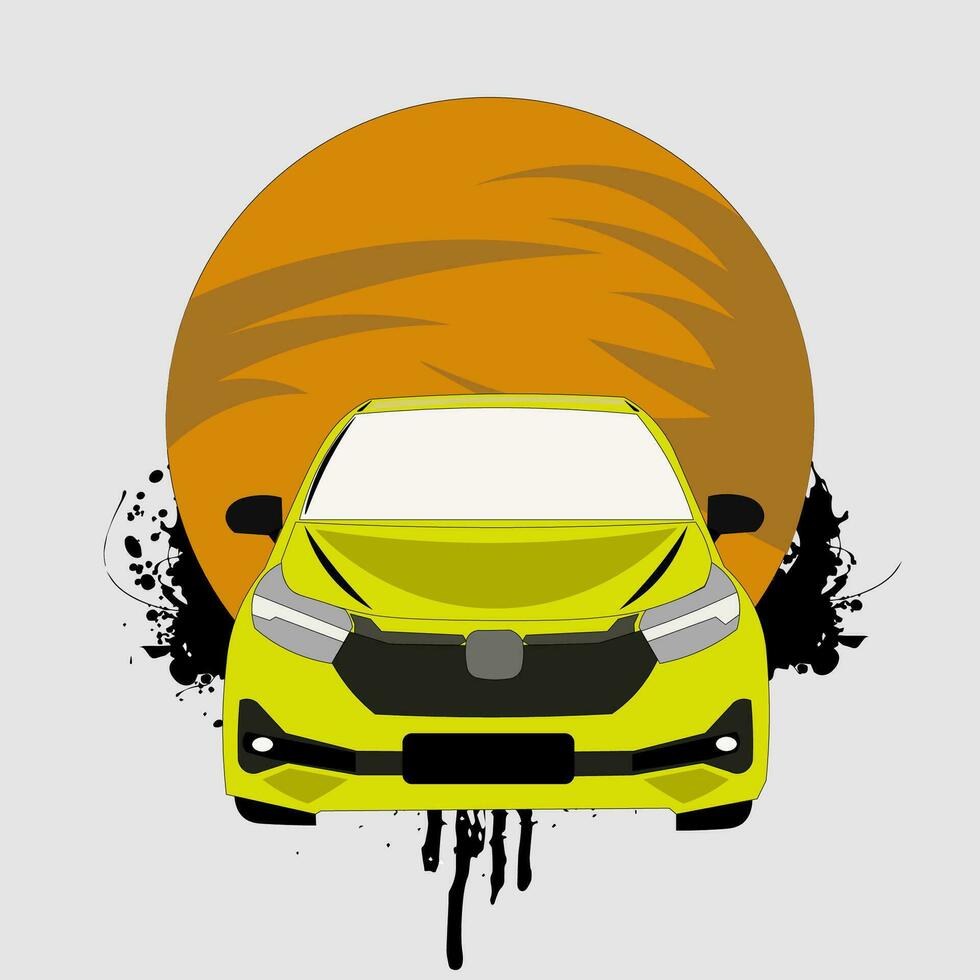 city car artwork vector