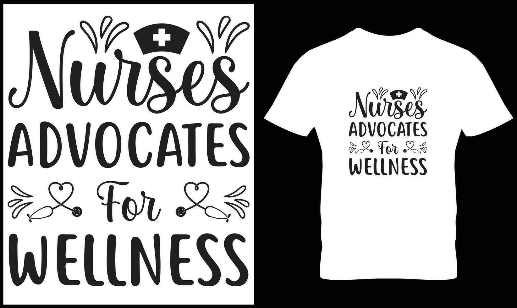 Nurse t-shirt design graphic vector. vector