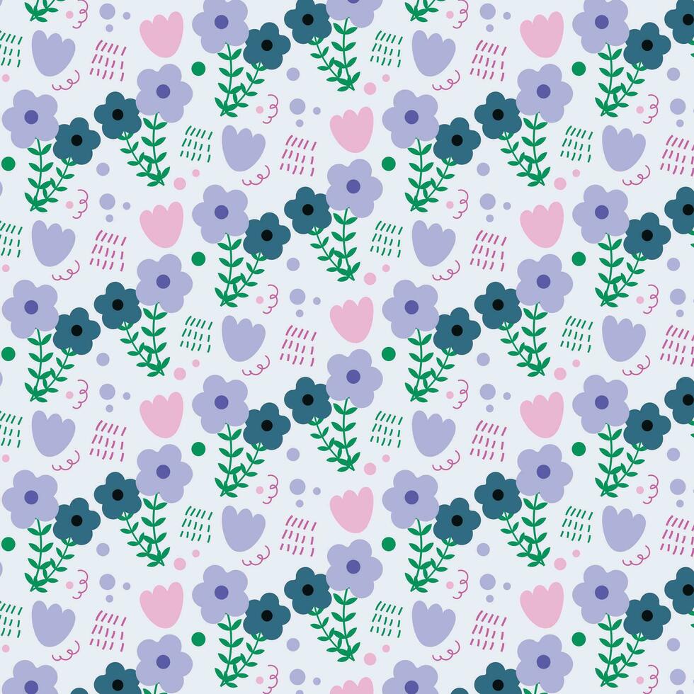 dark green and purple flower background vector