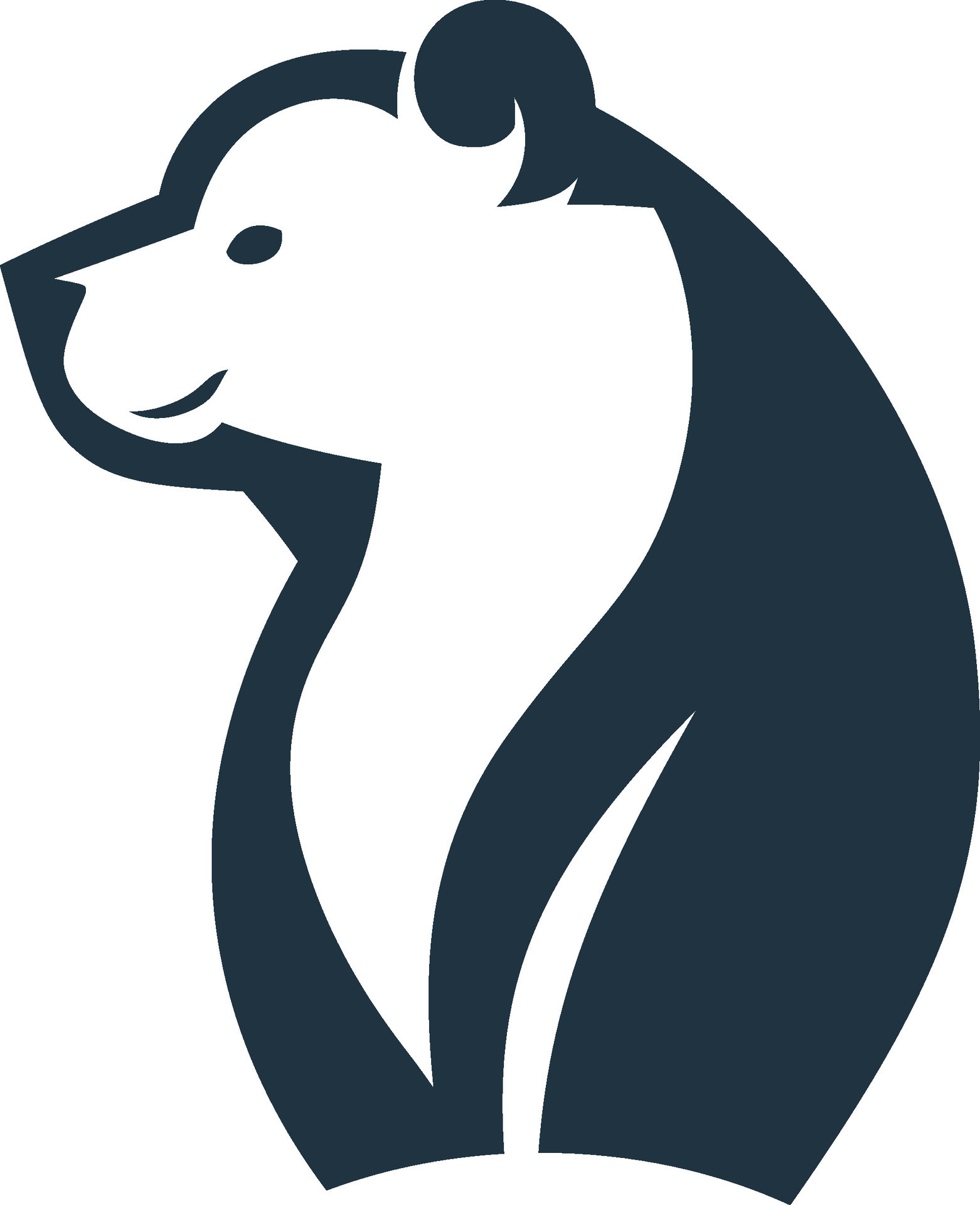 Simple Bear company logo template black bear brown bear bruin