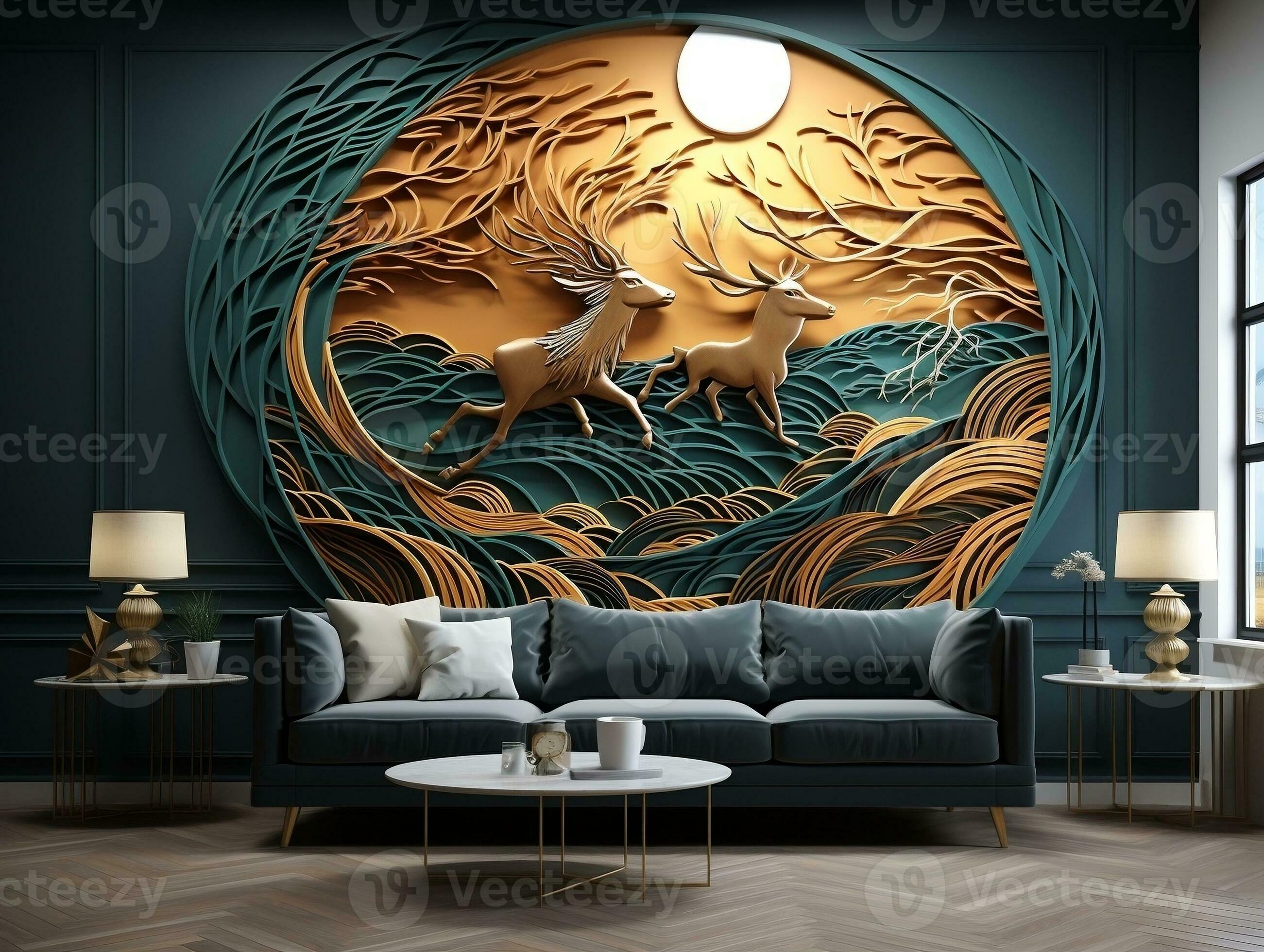 Mountains 3D Wall Art