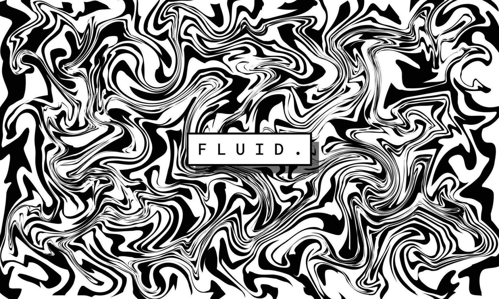 Black and white fluid marble background template copy space. Contemporary swirl artwork backdrop design. Suitable for poster, banner, landing page, brochure, magazine, or event graphic element. vector