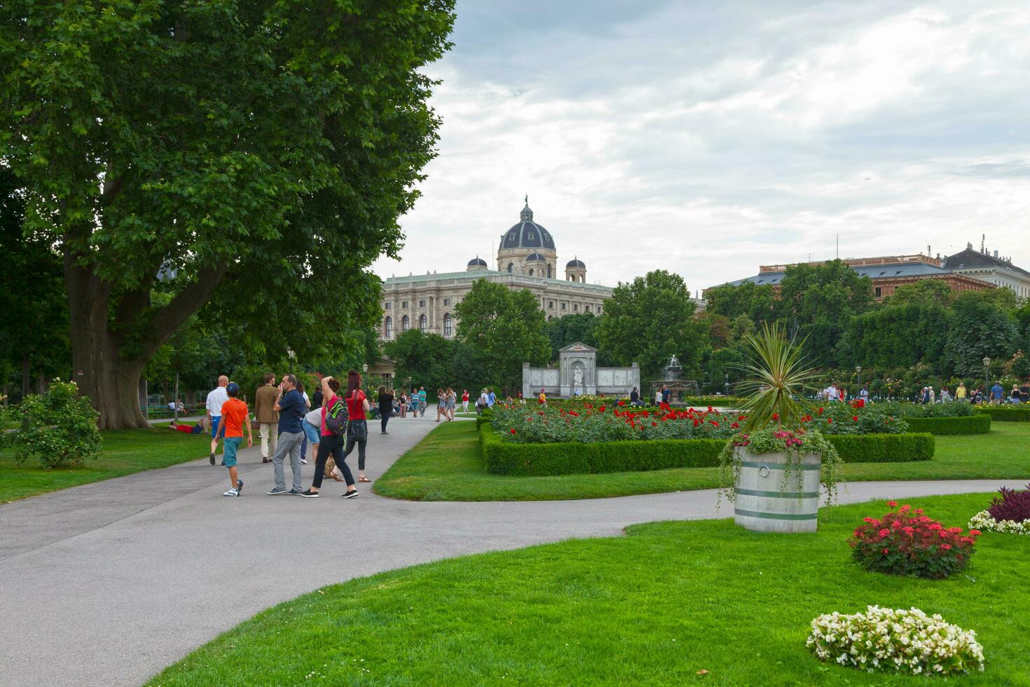 Vienna, Austria - June 17 2018 - The People's Garden in the city center photo