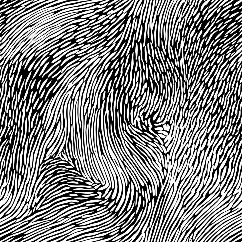 Fingerprint seamless background on square shape. vector