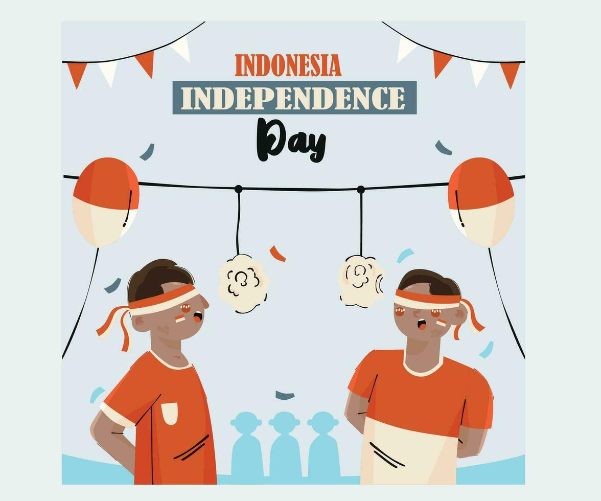 Indonesia Independence Day Celebration vector