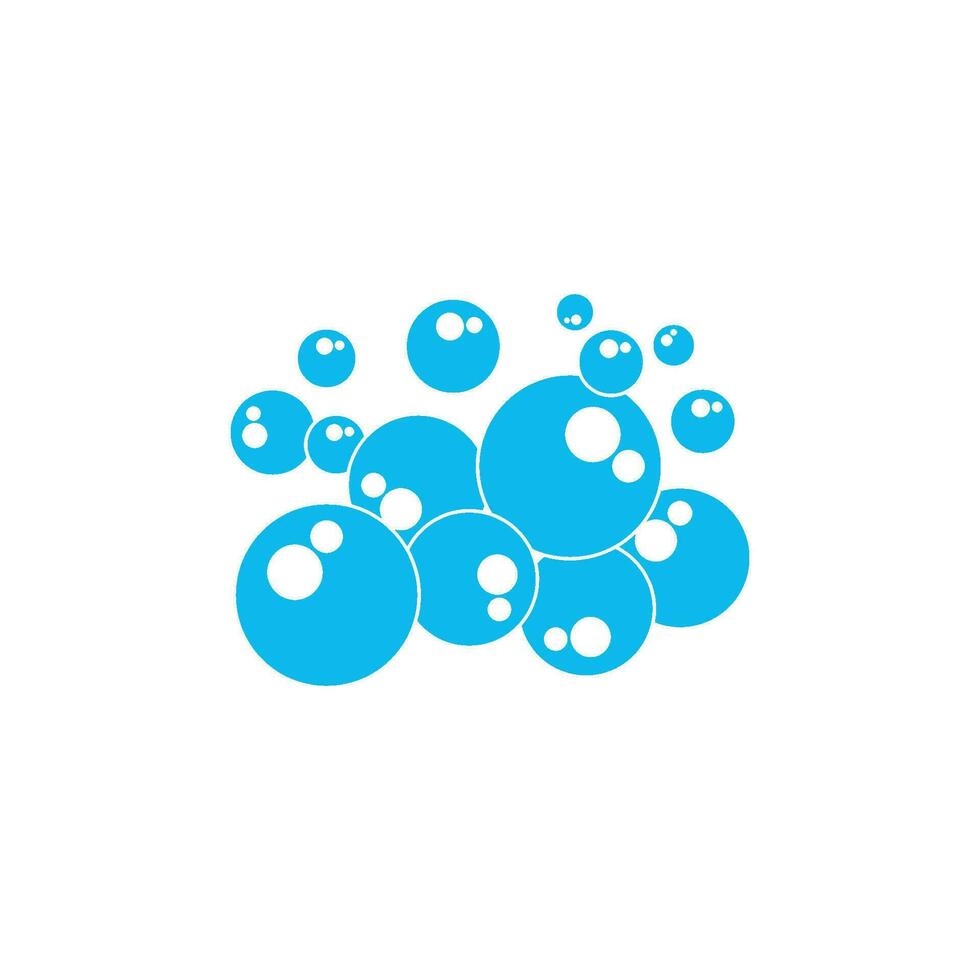 Bubble logo template vector icon illustration design