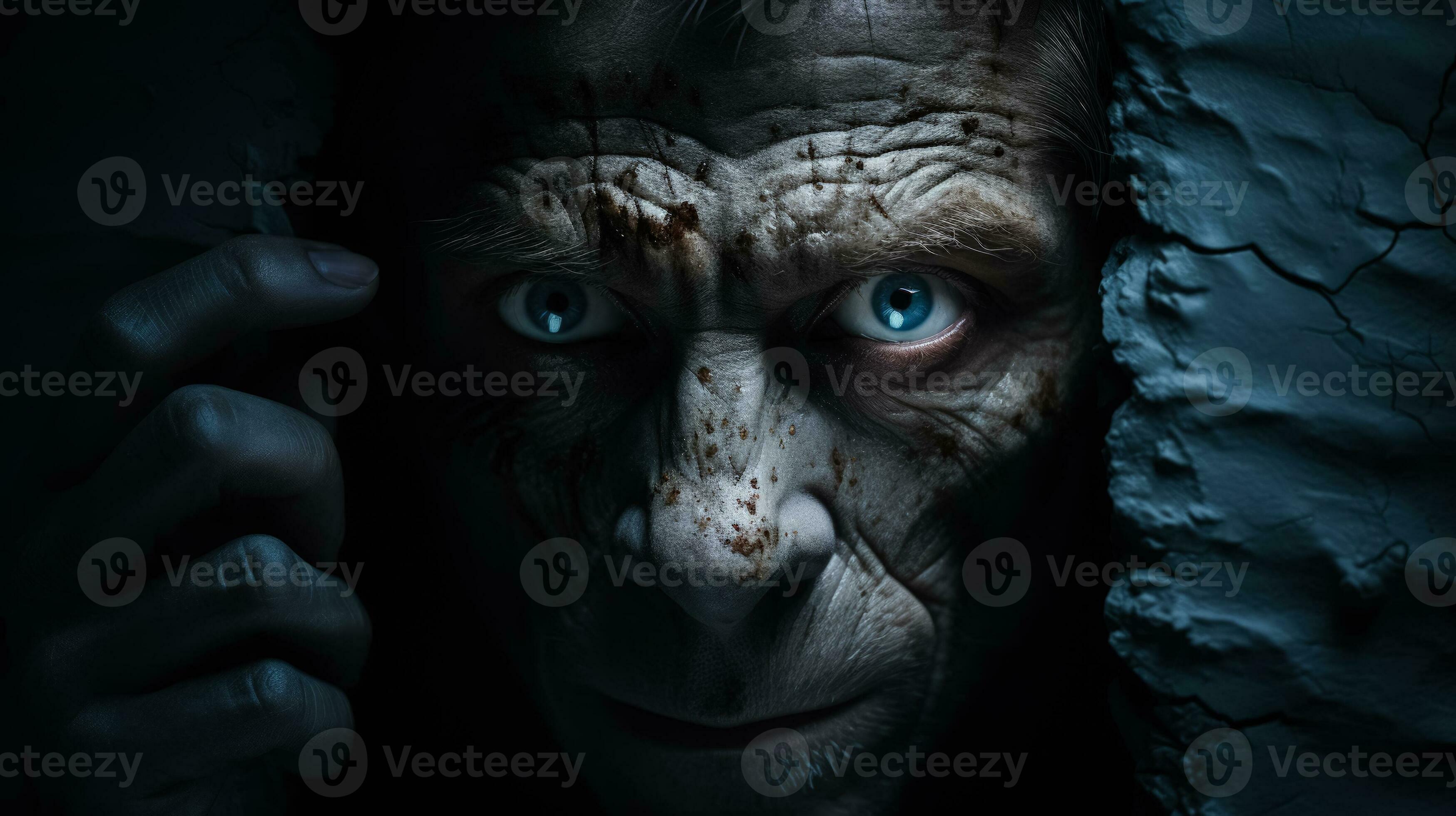 Scary monster in dark room hi-res stock photography and images - Alamy