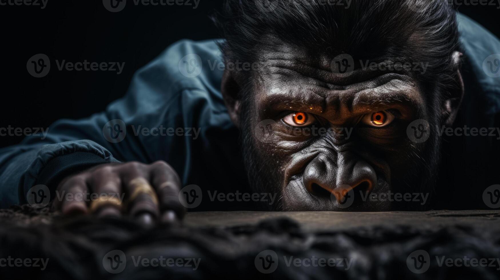 Scary monster in dark room hi-res stock photography and images - Alamy