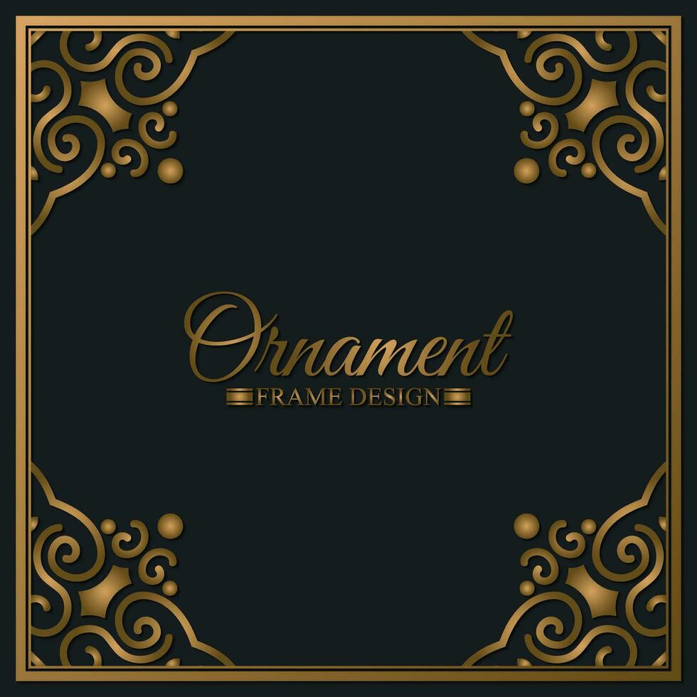 Elegant decorative frame design background vector